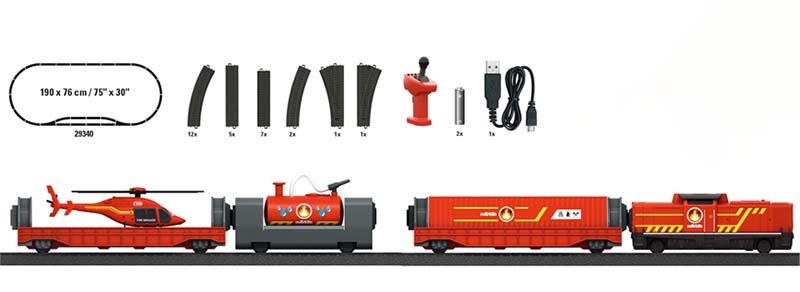 Caja de iniciación tren de bomberos de Märklin My World